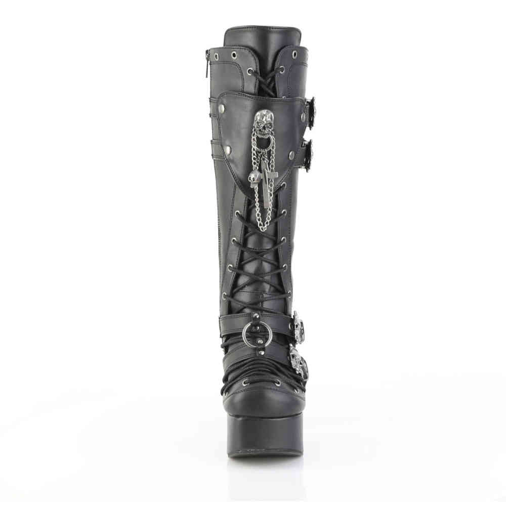 DemoniaCult - CHARADE-230 Plattformstiefel - Schwarz